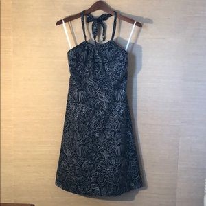 Navy Vineyard Vines Halter Dress